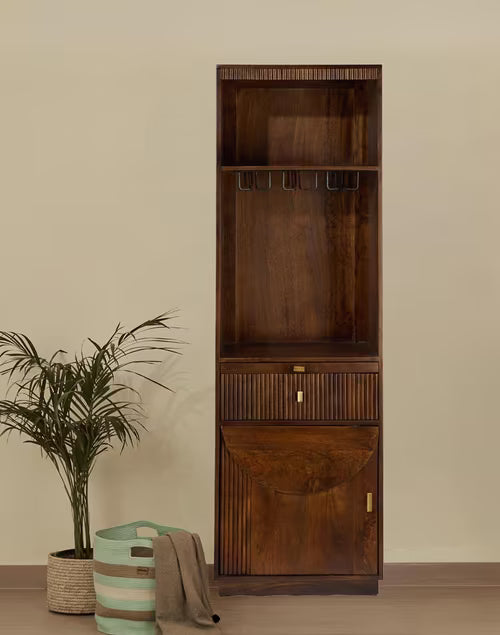 Countrylife Flute Mango Wood Bar Cabinet