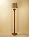 Brown Navya Wooden Floor Lamp without shade