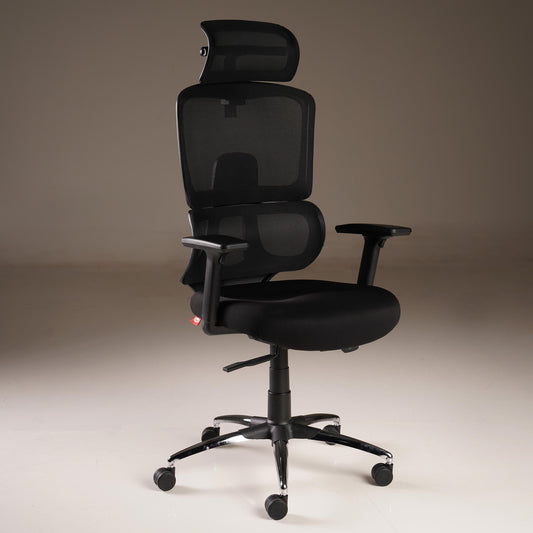 Focus - Fabric Ergonomic Chair in Black