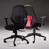Focus- Fabric Ergonomic Chair in Black