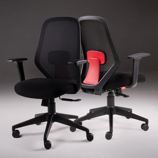 Focus- Fabric Ergonomic Chair in Black