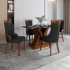 4 Seater Dining Set with Marble Finished Top