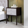 Solid Wood Bed Side Table in Cappuccino Finish