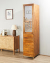 Brown Mango Wood Wardrobe