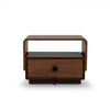Veneer Top Bed Side Table in Danish Teak Finish