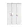 3 Door Wardrobe in Frosty White