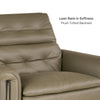 Leather 1 Seater Power Recliner with Charging Ports