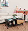 Coffee Table In Black And Oak Colour