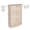 Shoe Cabinet with Pull-Down Foldable Drawers