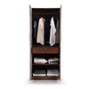 2 Door Wardrobe in Textured Greige Finish