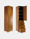 Brown Mango Wood Wardrobe