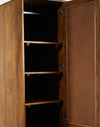 Brown Mango Wood Wardrobe