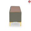 Fluted Shoe Cabinet with Leatherette Seat
