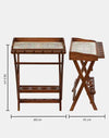 Brown Gulzar Mango Wood Wine Rack