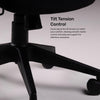 Focus- Fabric Ergonomic Chair in Black