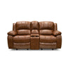 Nappa Aire Leather 2 Seater Reclining Sofa