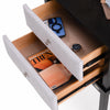 Solid Wood Bed Side Table in Cappuccino Finish