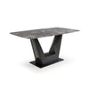6 Seater Dining Set with Marble Finished Top