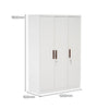 3 Door Wardrobe in Frosty White