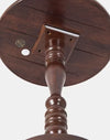 Brown Mellow Mango Wood Pedestal Table
