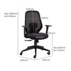 Focus- Fabric Ergonomic Chair in Black